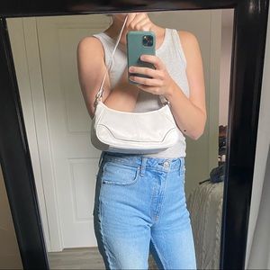 Cute White leather bag